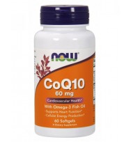 CoQ10 60 mg with Omega 3 Fish Oil 60 caps NOW